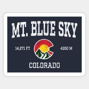 Mount Blue Sky Colorado 14ers Vintage Athletic Mountains Magnet